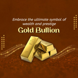 Gold Bullion Investment Graphic Social Media Post For WhatsApp