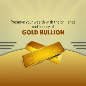 Invest In Gold Bullion For Wealth Preservation Marketing Image For Instagram