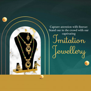 Elegant Imitation Jewellery Set Collection Promotional Banner For Pinterest