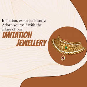 Exquisite Imitation Jewellery Collection Social Media Post For WhatsApp