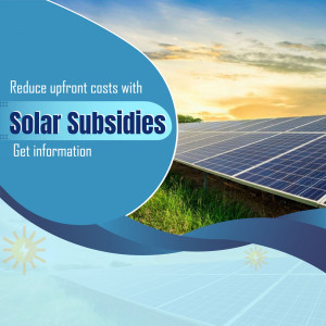 Reduce Upfront Costs With Solar Subsidies Image For Facebook