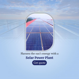 Solar Power Plant Energy Solution Template For Pinterest