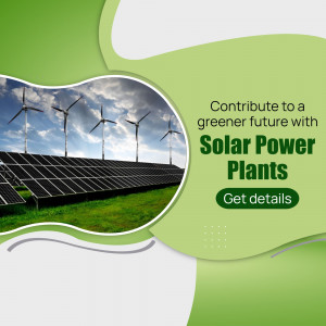Solar Power Plant Renewable Energy Ad Advertisement For Threads