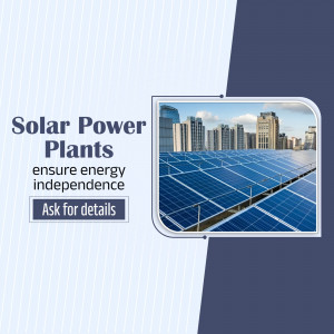 Solar Power Plants Energy Independence Branding Post For Google Business Profile
