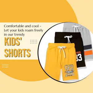 Trendy Kids Shorts Collection Graphic For Google Business Profile