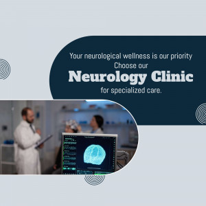 Neurology Clinic Promotional Post Flyer For X