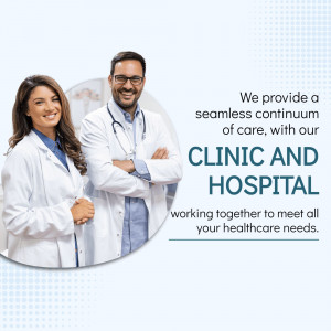 Integrated Healthcare Services At Clinic And Hospital Marketing Image For Instagram