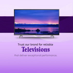 Reliable Television Brand Promotion Image For Pinterest