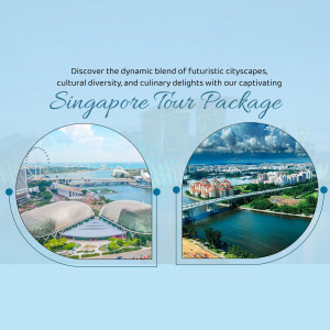 Singapore Tour Package Banner For WhatsApp