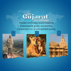 Gujarat Tour Package Advertisement Social Media Post For Threads