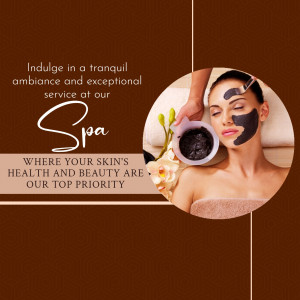 Luxury Spa Facial Treatment Promotion Creative Design For Google Business Profile