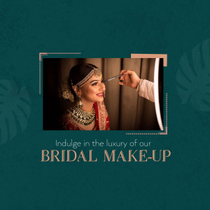 Luxury Bridal Makeup Services Business Poster For Twitter