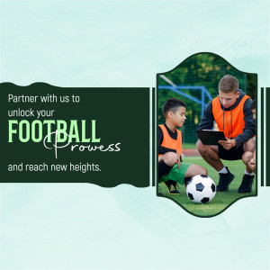 Unlock Your Football Prowess Coaching Program Banner For Facebook