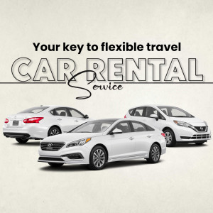 Flexible Car Rental Services Poster For Twitter