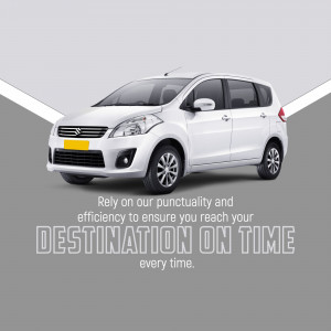Reliable Cab Service For Timely Travel Marketing Image For Threads