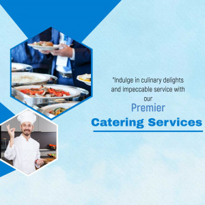 Premier Catering Services Promotional Graphic Poster For Pinterest