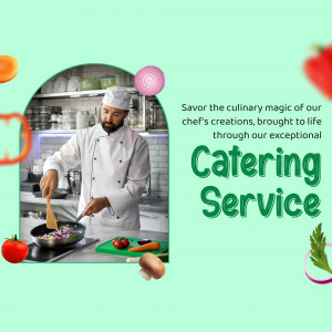 Professional Catering Services Creative Design For Facebook