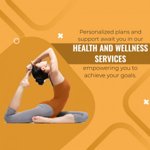 Health And Wellness Services Promotional Graphic Business Poster For Facebook