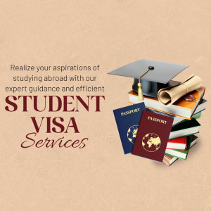 Student Visa Services For Studying Abroad Banner For X
