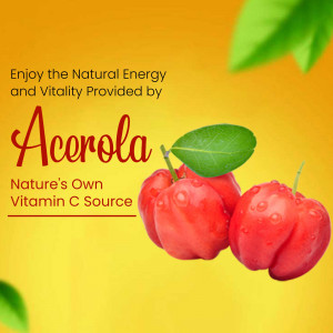 Natural Acerola Cherry Vitamin C Supplement Post For Pinterest