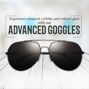 Advanced Protective Goggles Promotional Banner For Google Business Profile