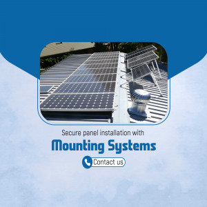 Solar Panel Mounting Systems Installation Social Media Post For X