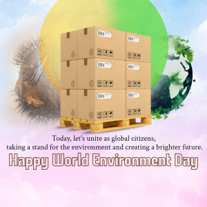 World Environment Day Sustainable Logistics Template For Pinterest