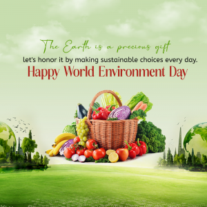 Happy World Environment Day Sustainable Living Post Post For Facebook