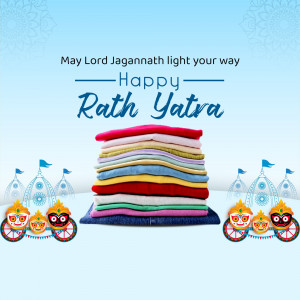 Happy Rath Yatra Greeting Poster For Twitter
