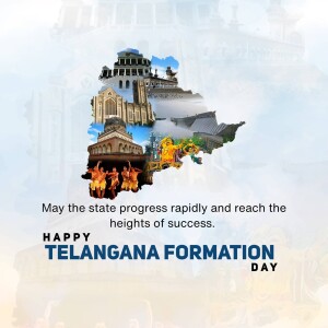 Telangana Formation Day Celebration Creative Design For Threads