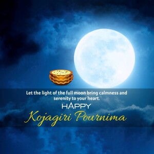 Happy Kojagiri Pournima Full Moon Celebration Advertisement For Pinterest