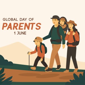 Global Day Of Parents Hiking Illustration Image For Telegram