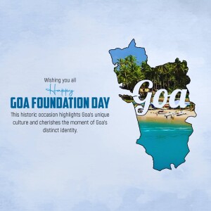Goa Foundation Day Celebration Post Branding Post For Telegram