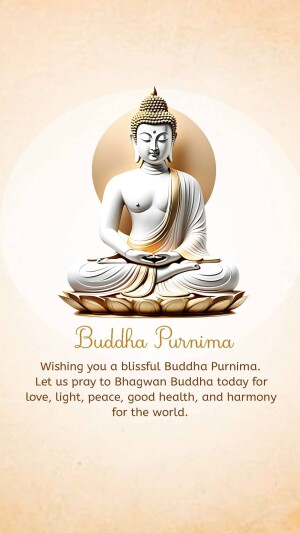 Buddha Purnima Celebration Greeting Creative Design For Facebook