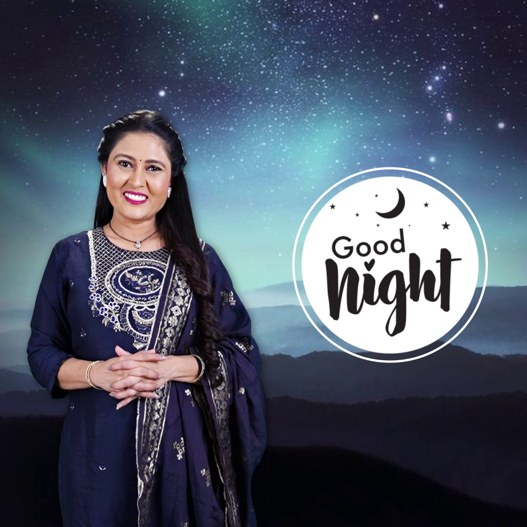 Good Night Wishes From Woman In Traditional Wear Branding Post For Threads