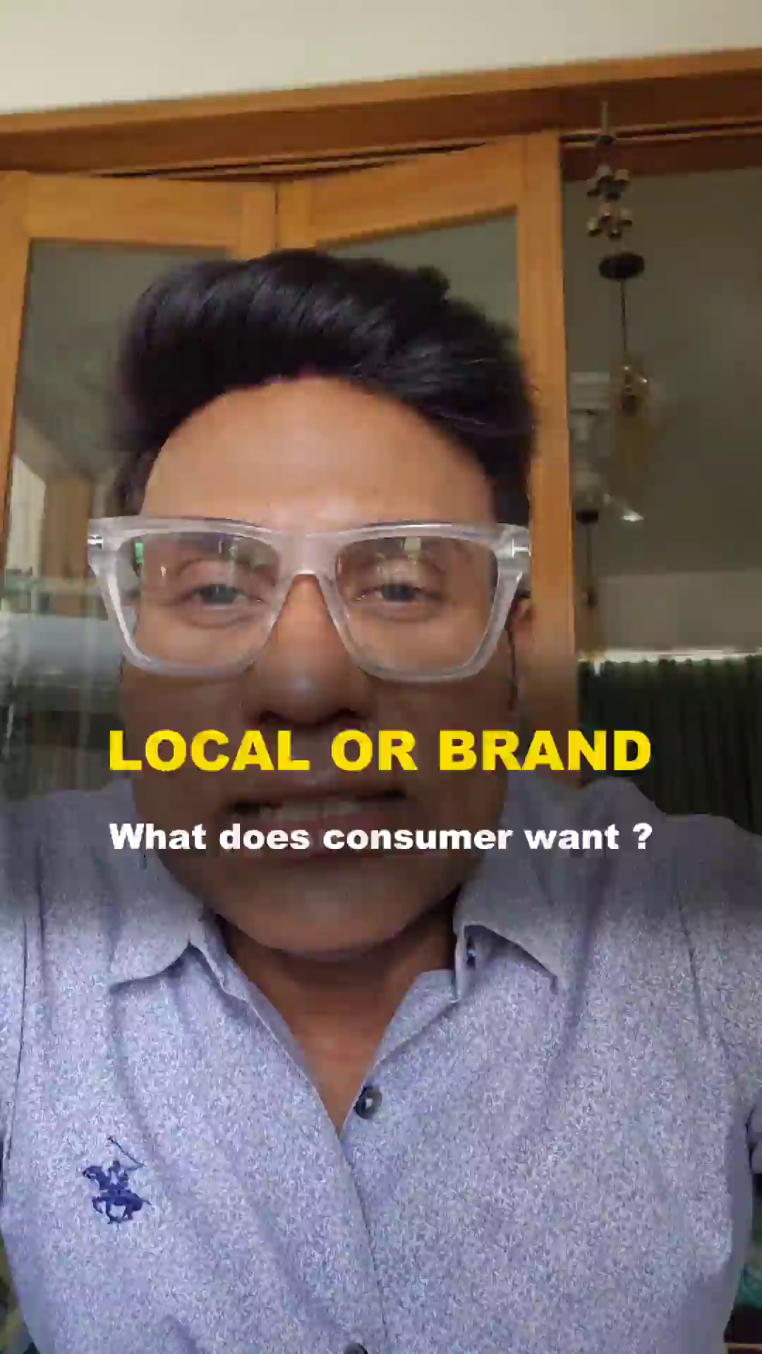 Local Vs Brand Consumer Preference Discussion Creative Design For Telegram
