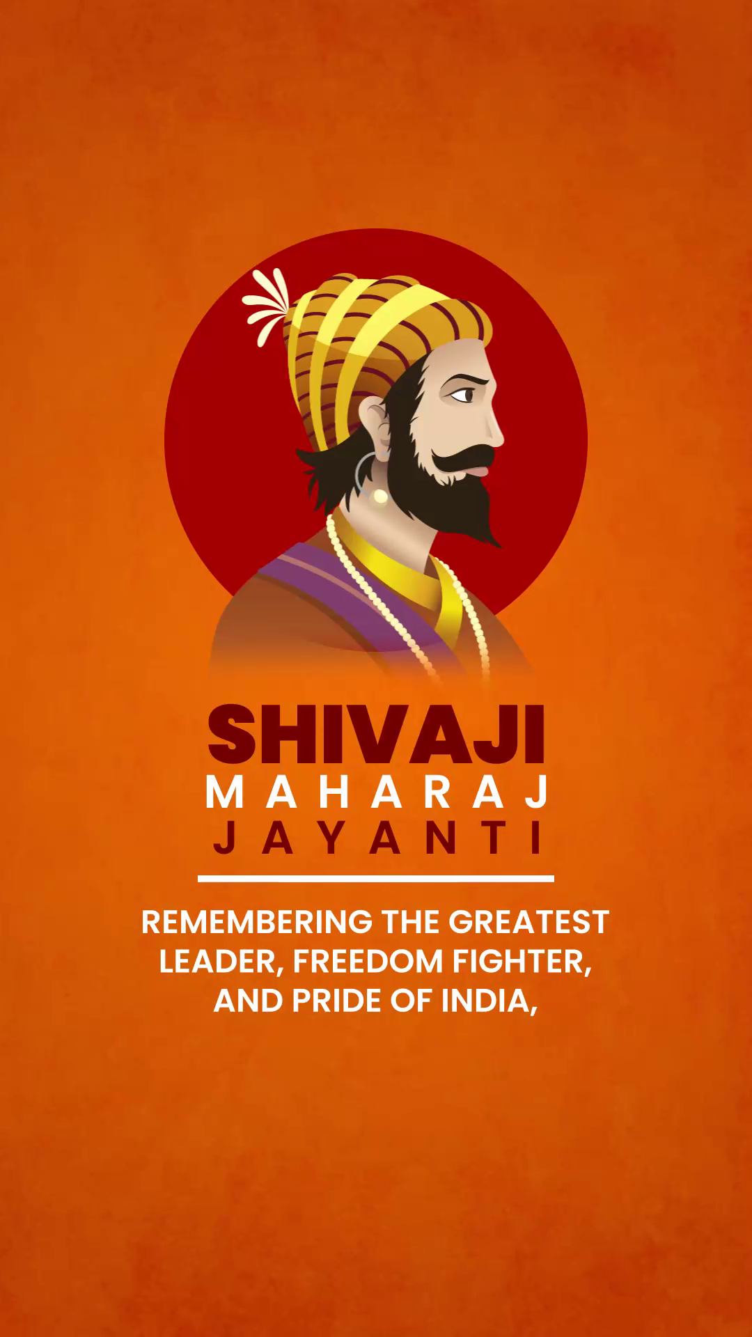 Shivaji Maharaj Jayanti Commemorative Poster Poster For Twitter