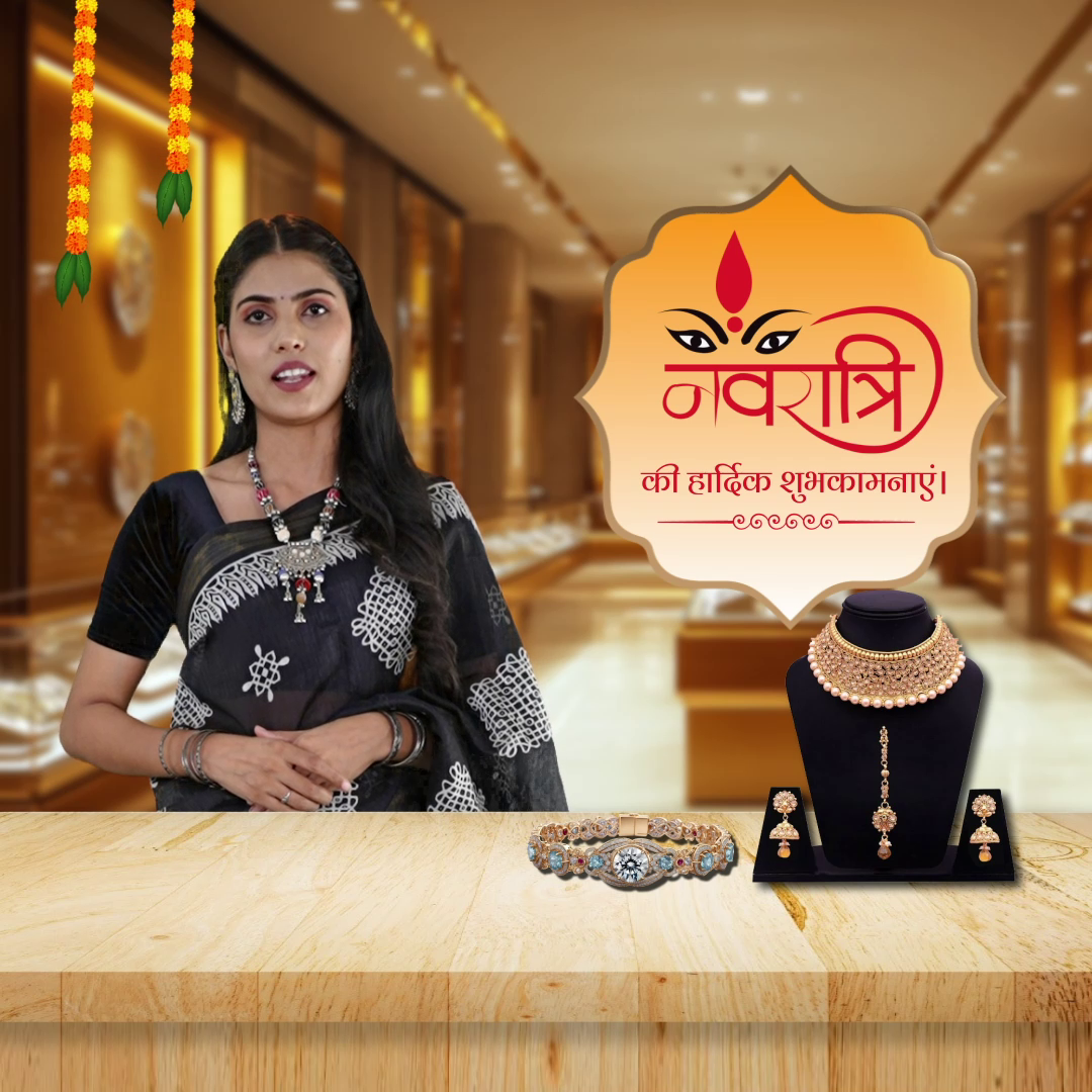 Navratri Festive Jewelry Collection Image For LinkedIn