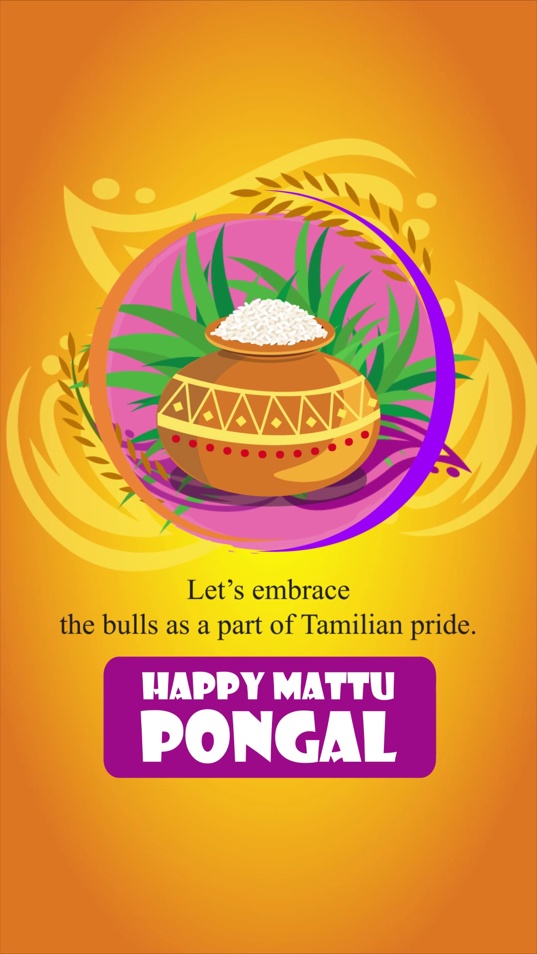 Happy Mattu Pongal Celebration Graphic Story For X
