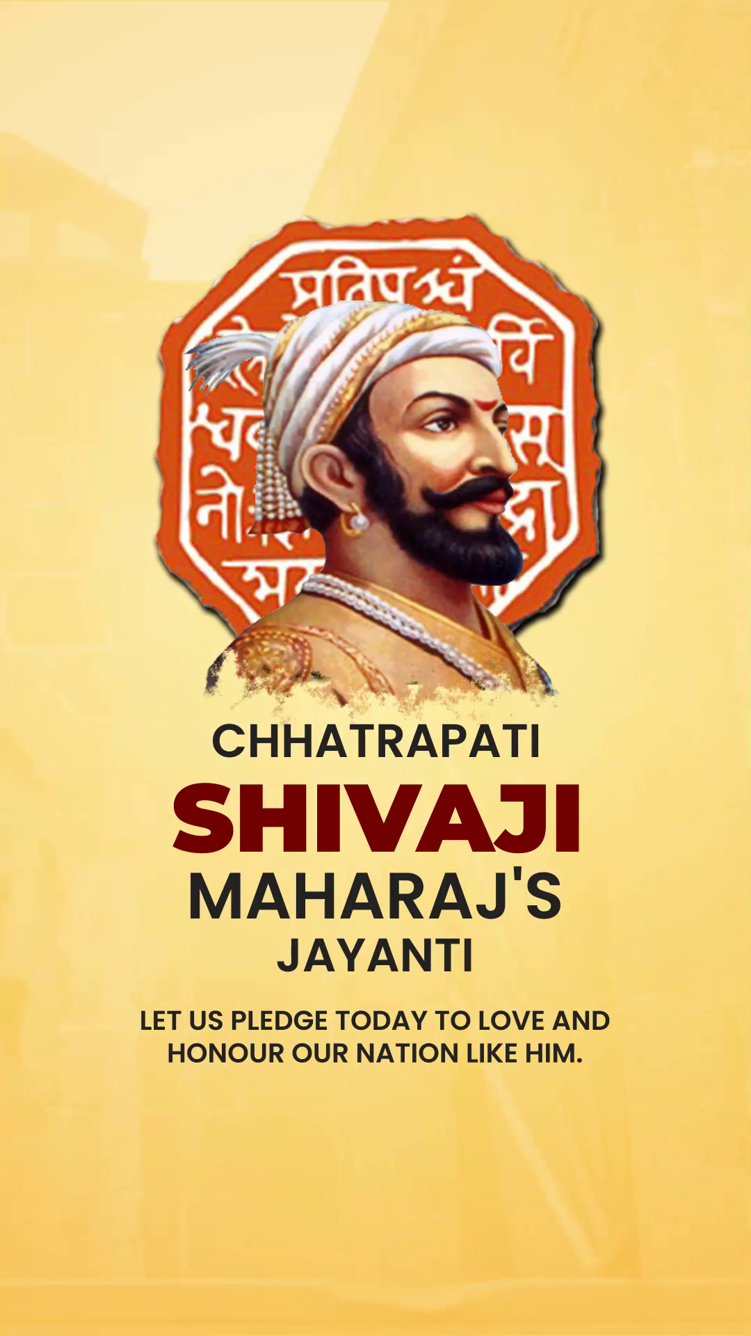 Chhatrapati Shivaji Maharaj Jayanti Tribute Branding Post For LinkedIn