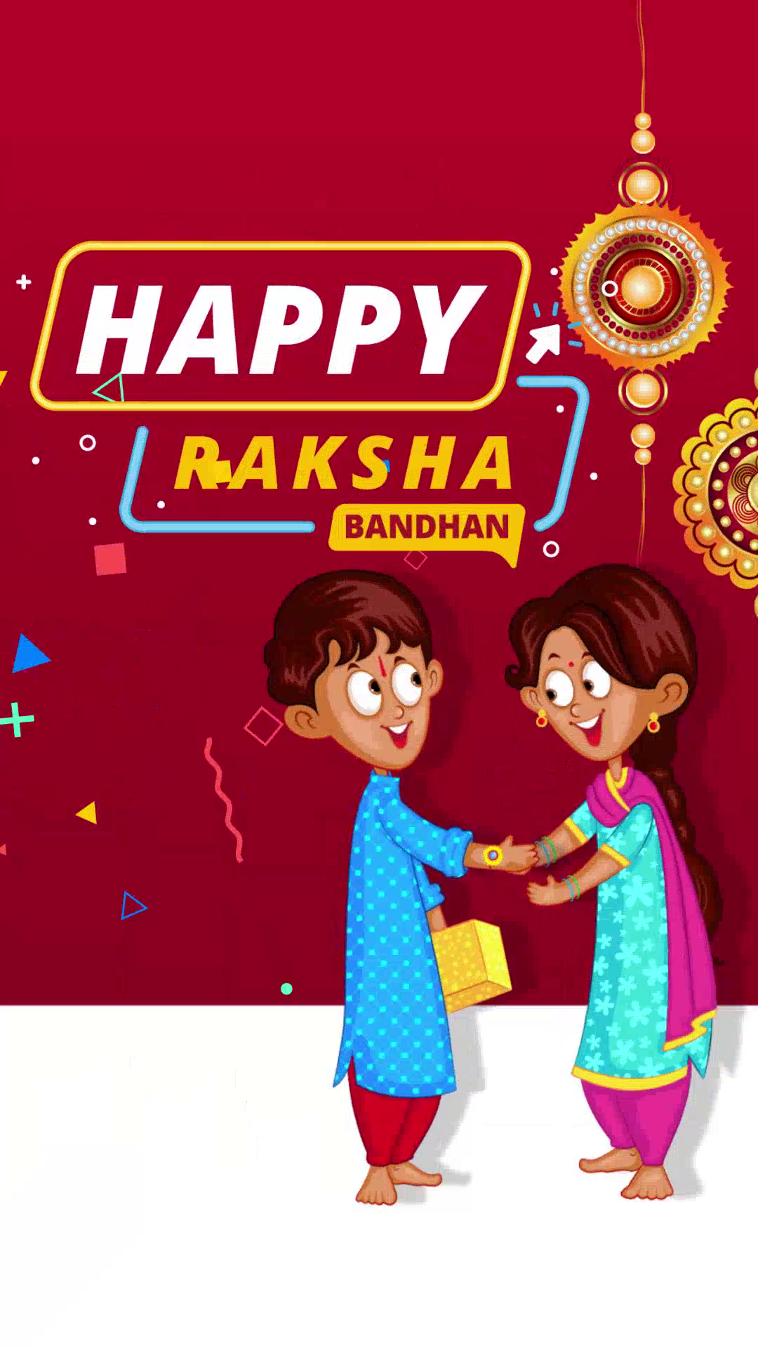 Happy Raksha Bandhan Festive Greeting Artwork For X