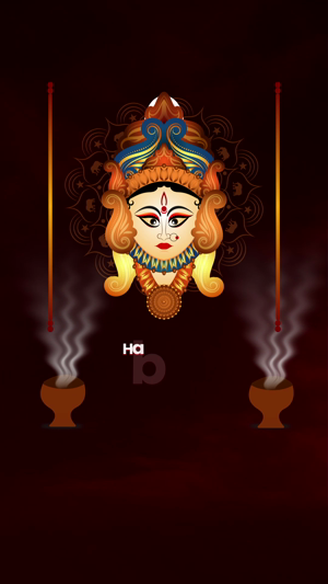 Goddess Durga Illustration For Durga Puja Design For Twitter