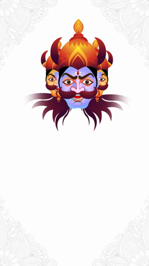 Ravana Face Illustration Creative Design For Facebook
