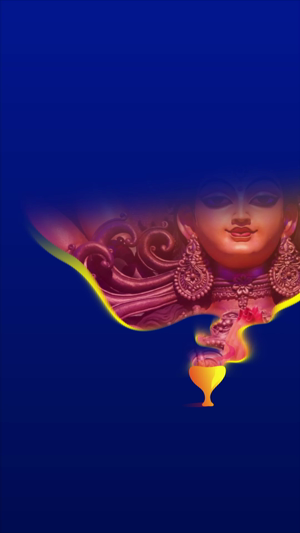 Goddess Durga Puja Divine Incense Offering Advertisement For Facebook
