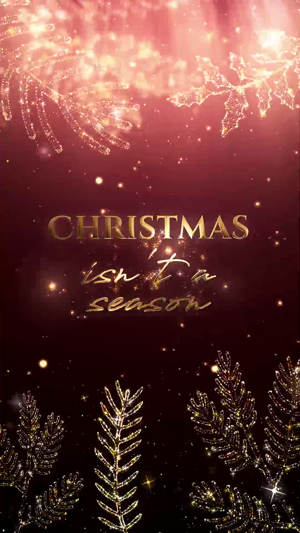 Christmas Isn't A Season Inspirational Quote Poster For Instagram