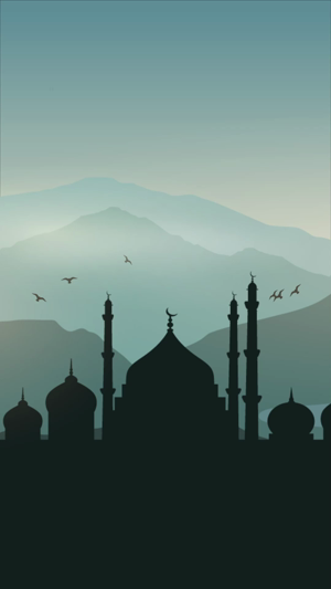 Islamic Mosque Silhouette At Mountain Sunrise Artwork For Instagram