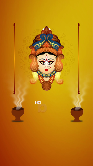 Happy Durga Puja Creative Illustration Social Media Post For Facebook