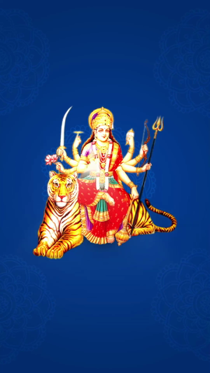 Goddess Durga Navratri Greeting Banner For LinkedIn