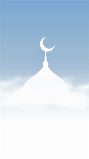 Islamic Mosque Dome With Crescent Moon In Clouds Advertisement For Snapchat