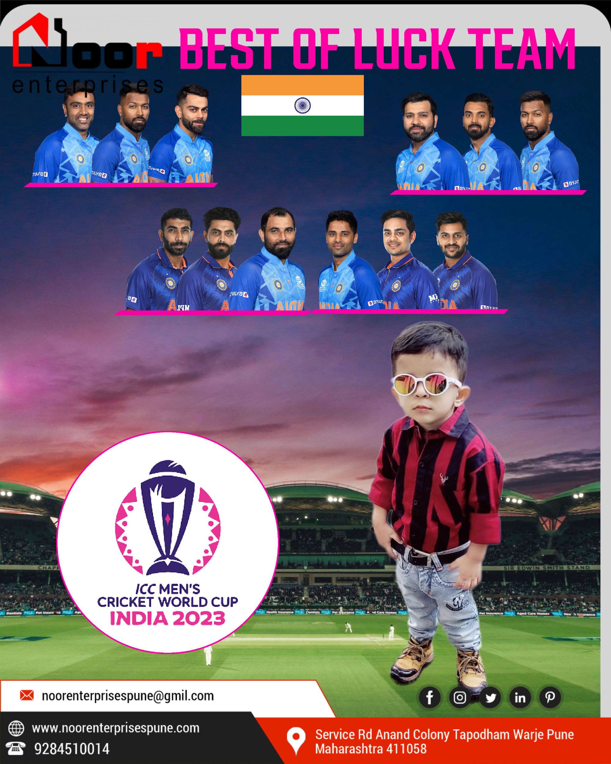 All the best, Team India!
May your performance be as stellar as the design of our ceilings – bold, dynamic, and destined for success!
Bring it home🏆🏏

#iccworldcup2023 #teamindia #finals #gyproc #noorenterprisespune